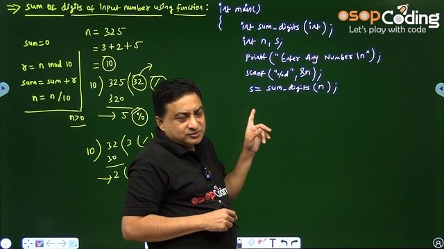 #Lecture78 - Program for finding sum of digits of input number using function | C/C++ Tutorial смотреть онлайн