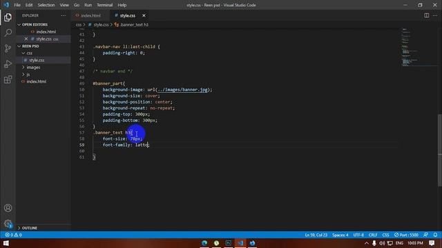 PSD to HTML Project | Banner design | HTML5, CSS3, Bootstrap 5 | part 02 смотреть онлайн