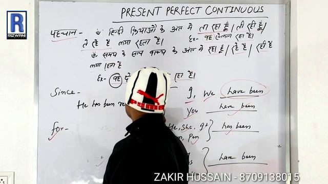 TENSE | PRESENT PERFECT CONTINUOUS | LESSON - 21 | BASICS ENGLISH GRAMMAR | смотреть онлайн