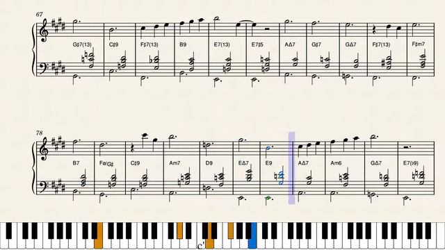 João Gilberto - Valsa (piano sheet) смотреть онлайн