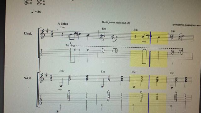 Erik Satie - Gnossienne 1, 4 Ukulele & Guitar, Easy by TabFaceGuitar Enjoy! смотреть онлайн