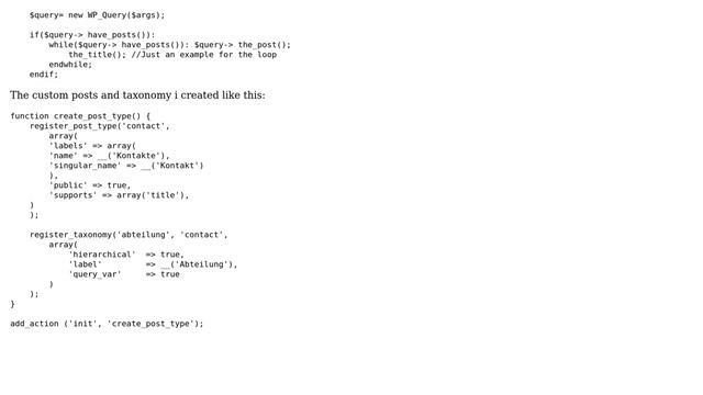 Wordpress: Getting Custom Posts with Custom Taxonomy смотреть онлайн