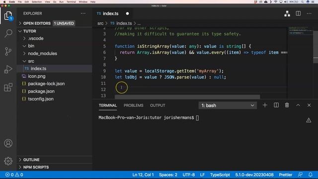 type safety in LocalStorage api with typescript смотреть онлайн