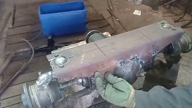 №01 Передний ведущий мост. Самодельный минитрактор. Классика. смотреть онлайн