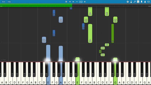 [Synthesia] Verdanturf Town - Pokemon Ruby and Sapphire - Piano Cover смотреть онлайн