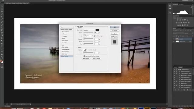 Drop Shadow Border Tutorial - Photoshop CS6 смотреть онлайн