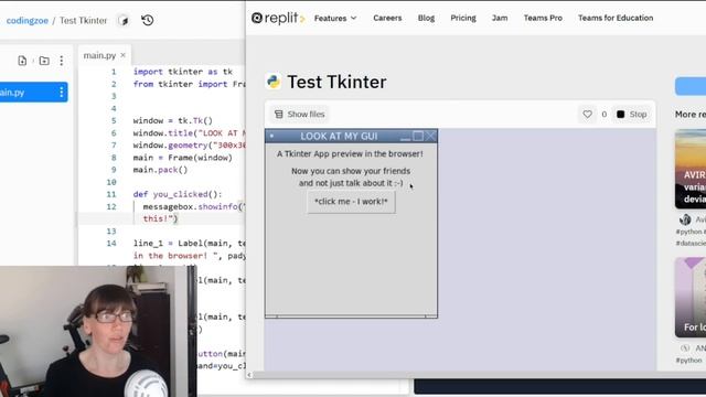 Edit & Run Python Tkinter GUI from a Browser and PHONE! So cool. Using Replit (FREE!) смотреть онлайн