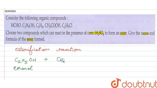 Consider the following organic cpompounds: `HCHO,C_(2)H_(5)OH,C_(2)H_(6),CH_(3)COOH,C_(2)H_(5)CI` смотреть онлайн
