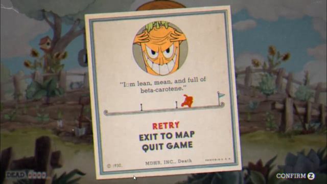 Cuphead - "Botanic Panic!" Game Over Screen Version смотреть онлайн