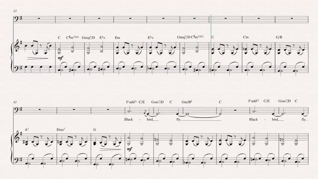 Tuba - Blackbird - The Beatles - Sheet Music, Chords, and Vocals смотреть онлайн