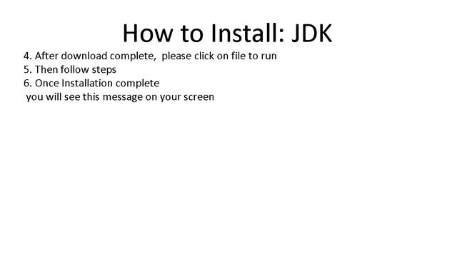 Java Development Kit (JDK) Installlation смотреть онлайн