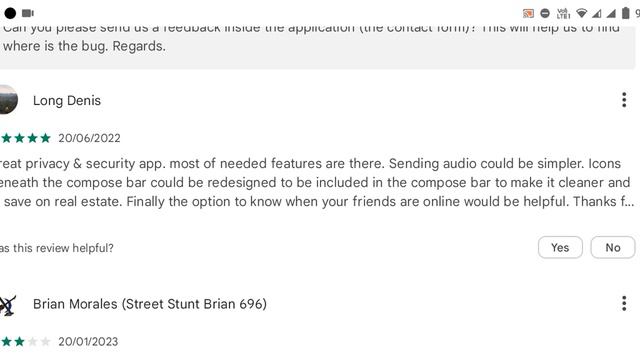 Skred Messenger App Reviews Detail Vedio