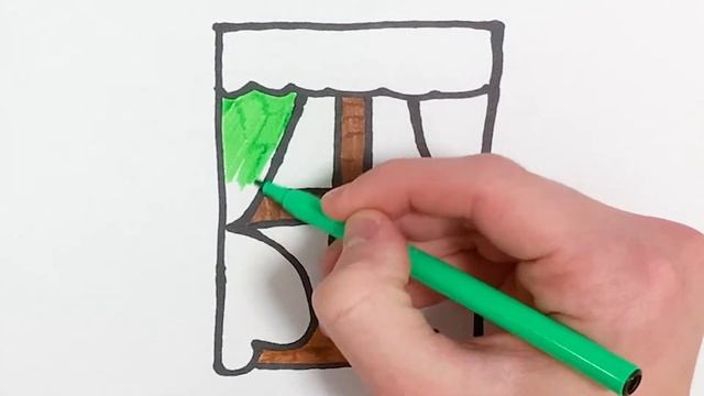 Как нарисовать Окно - Раскраска Окно для детей - Рисунки Раскраски смотреть онлайн