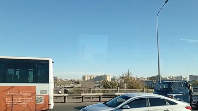 Поездка на автобусе IVECO Crossway 13M LE|45 маршрут|527 CJ 01|город Астана смотреть онлайн