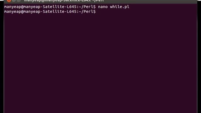 Perl While Loop Example смотреть онлайн