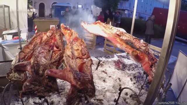 Фестиваль европейской еды в Италии.