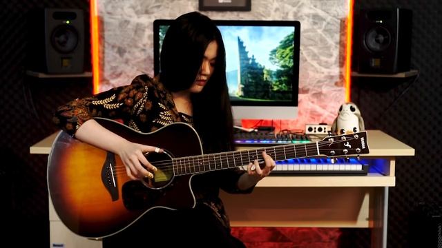 (Weird Genius ft. Sara Fajira) Lathi - Fingerstyle Guitar Cover | Josephine Alexandra смотреть онлайн