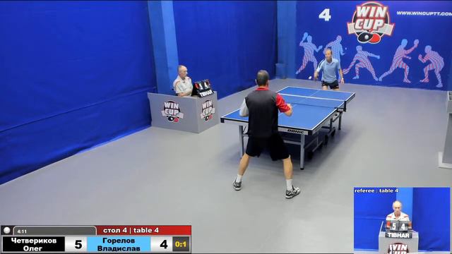 02:40 Четвериков Олег 0-3 Горелов Владислав стол 4 Юг-4 26.07.2020 смотреть онлайн