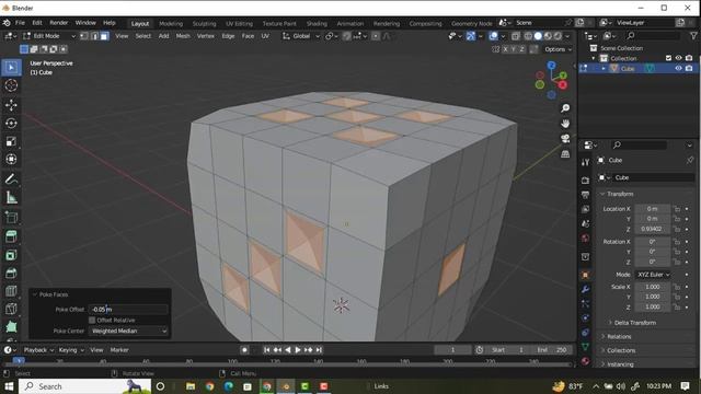 Making a ludo dice in blender 3.6.2 । ShahidVlog смотреть онлайн