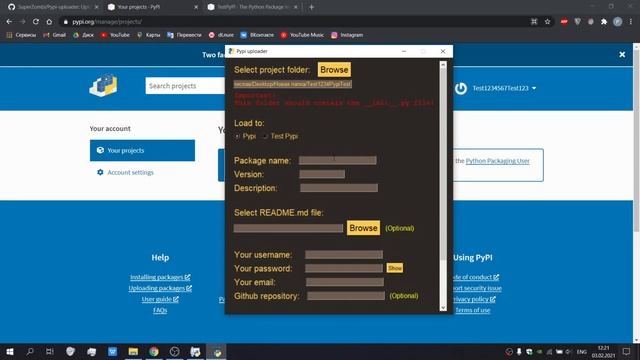 Как залить свою библиотеку на Pypi смотреть онлайн