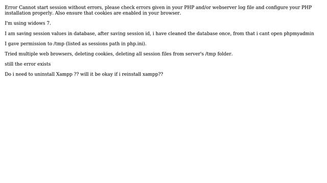 Cant open phpMyAdmin смотреть онлайн