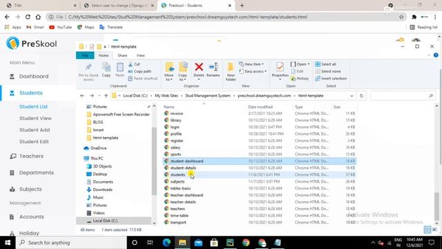 View Student (Frontend) | Python Tutorial | Python Django | Django | Django Projects| Hindi смотреть онлайн