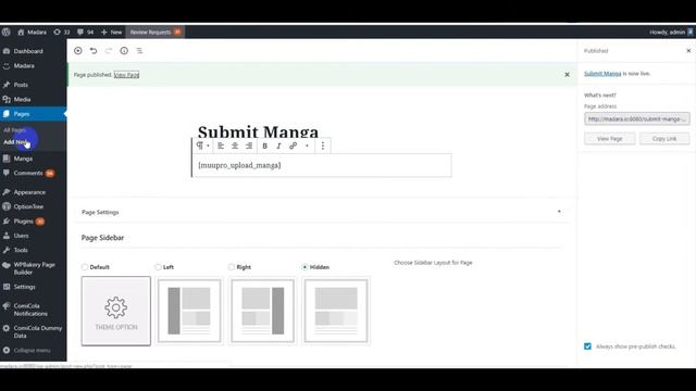 WP Manga Upload PRO - configure Submit Manga & Chapters page смотреть онлайн