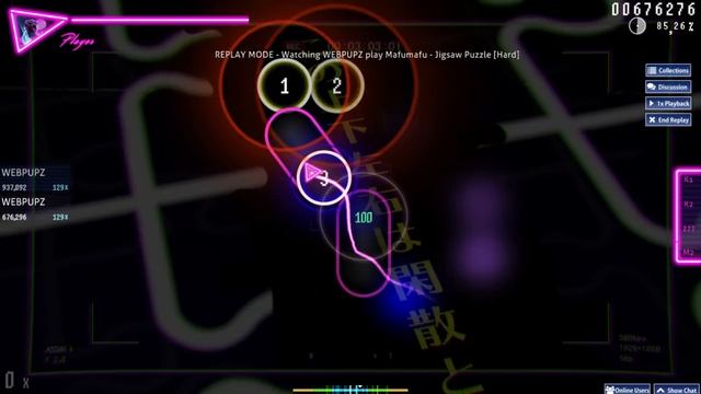 82% - osu! jigsaw puzzle by mafumafu [Hard] смотреть онлайн