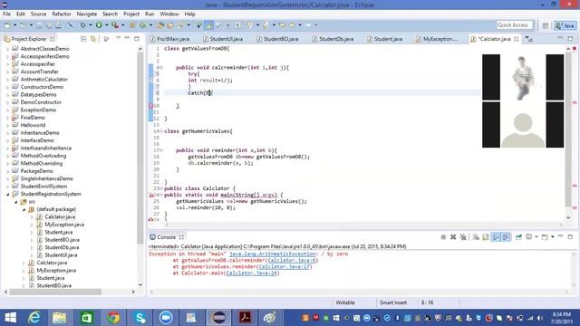 User Defined exceptions смотреть онлайн