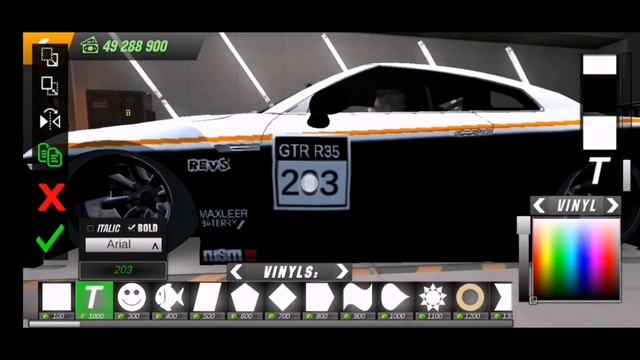 Топовый винил на NISSAN SKYLINE GT-R R35 (CPM)