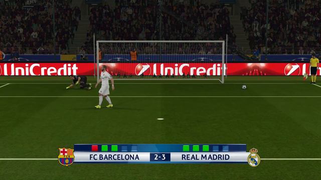 PES 2016 - Penalty Kicks - FC Barcelona Vs Real Madrid - PS4 Gameplay смотреть онлайн