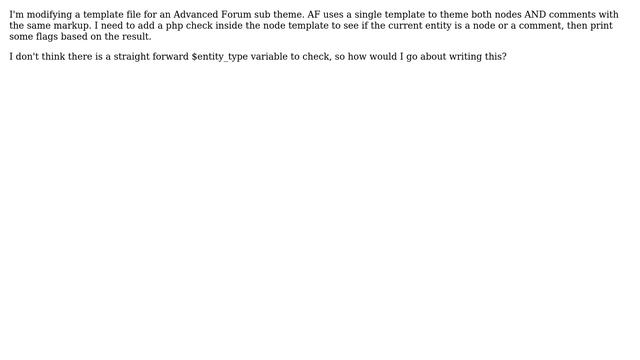 Drupal: Templating. Check if entity is comment or node? смотреть онлайн