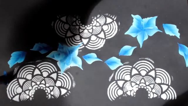 Аквагрим цветы, трафарет, аквагрим обучение