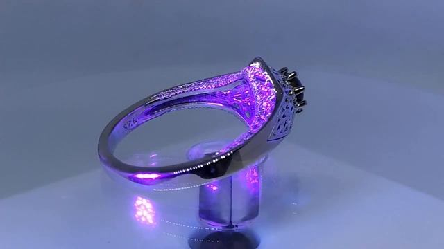Кольцо с александритом Cat's Eye 0.77ct (хризоберилл, цимофан),сертификат, LED освещение и UV фонар смотреть онлайн