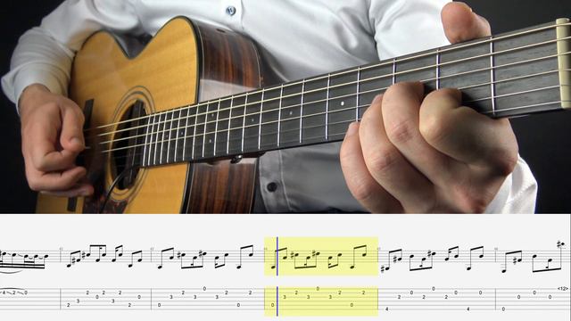 Lift - Radiohead - guitar TAB video (acoustic) смотреть онлайн