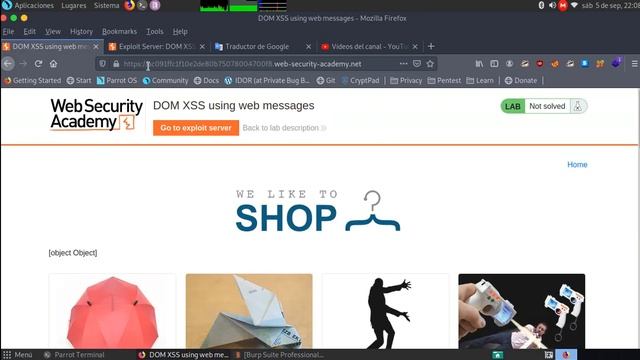 DOM XSS using web messages смотреть онлайн