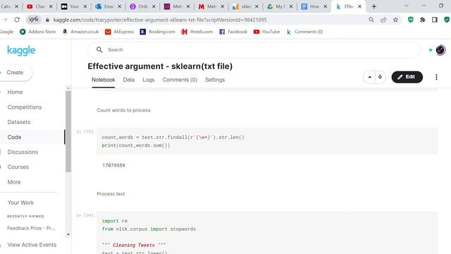 Code review - Effective argument - Kaggle competition - Python смотреть онлайн