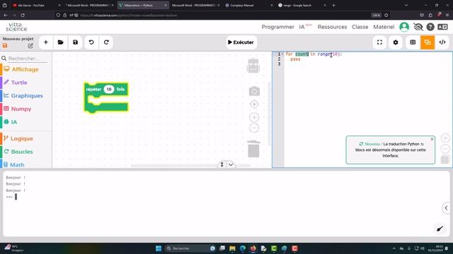 cours python : boucle for смотреть онлайн