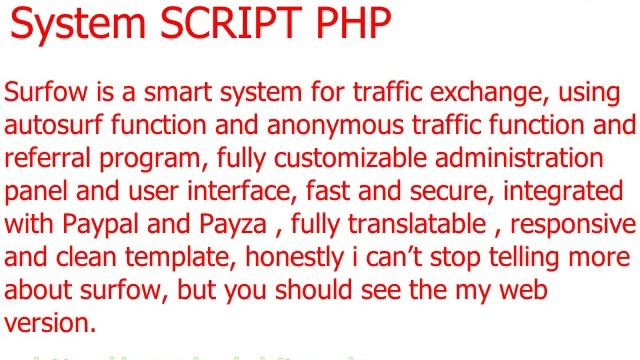 Surfow V11 0 Traffic Exchange System script php смотреть онлайн