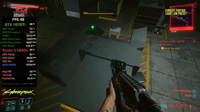 Cyberpunk 2077 on Ryzen 5 5600x + GTX 1070Ti 1080p, 1440p, 2160p benchmarks! смотреть онлайн