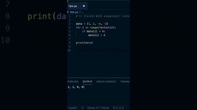 Python TIP: Iterate with enumerate instead or range(len(x)) смотреть онлайн