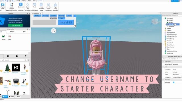 How to Spawn As Any Custom Character in Roblox Studio (2020) | Easy Roblox Studio Tutorial смотреть онлайн