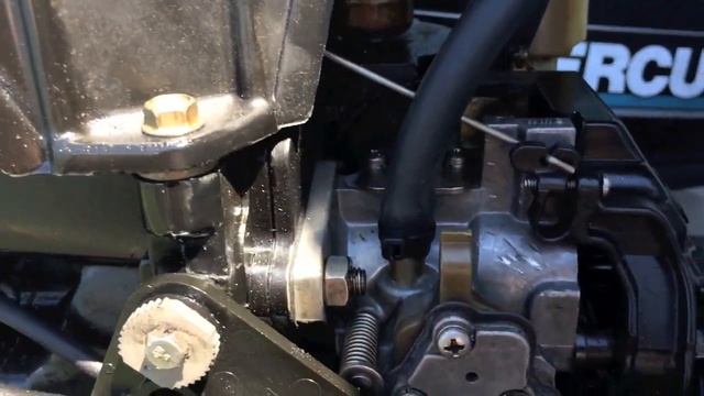 Outboard Boat Engine wont stay running - Adjust Carburetor Fuel/Air Mixture - EASY смотреть онлайн