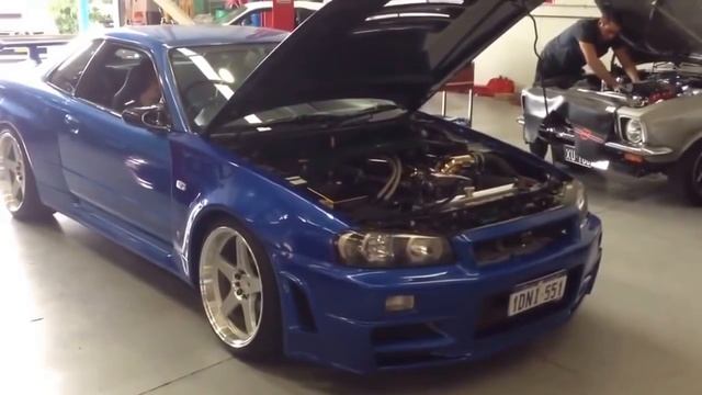 Best Turbo Sound Nissan Skyline R34 GT-R смотреть онлайн