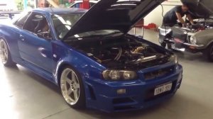 Best Turbo Sound Nissan Skyline R34 GT-R