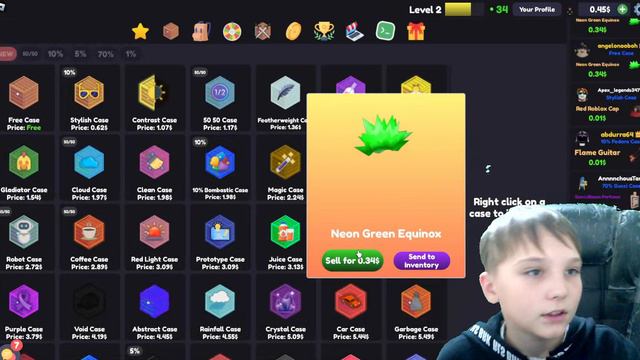 ПОТРАТИЛ 530$ В КЕЙС СИМУЛЯТОР В РОБЛОКС смотреть онлайн