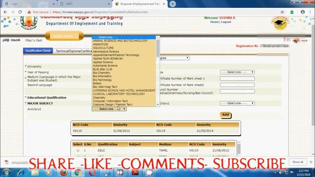 How to add degree in employment | tn employment |Employment Registration Online смотреть онлайн