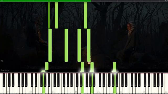MANDALORIAN YODA THEME Chapter 5 - Easy Piano Synthesia Tutorial + SHEET MUSIC смотреть онлайн