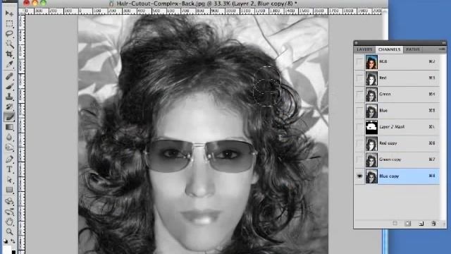 Cutting Out Hair in Photoshop Tutorial #03 (Part 1 of 2) смотреть онлайн