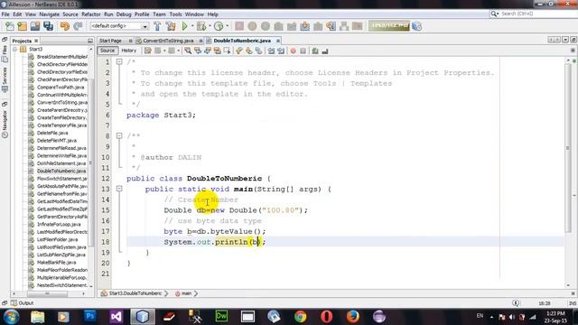 Convert Double to Numeric Primitive data types in Java Netbeans смотреть онлайн